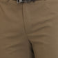 Raymond Khaki Solid Slim Fit Polyester Blend Trouser