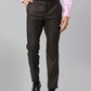 Raymond Brown Structure Slim Fit Polyester Blend Trouser