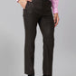 Raymond Brown Structure Slim Fit Polyester Blend Trouser