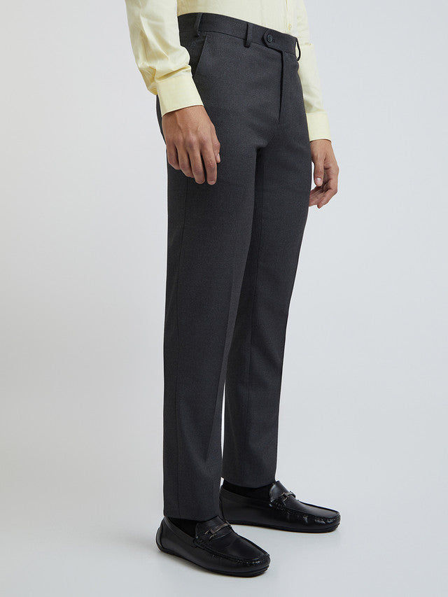 Men Slim Fit Brown Trouser