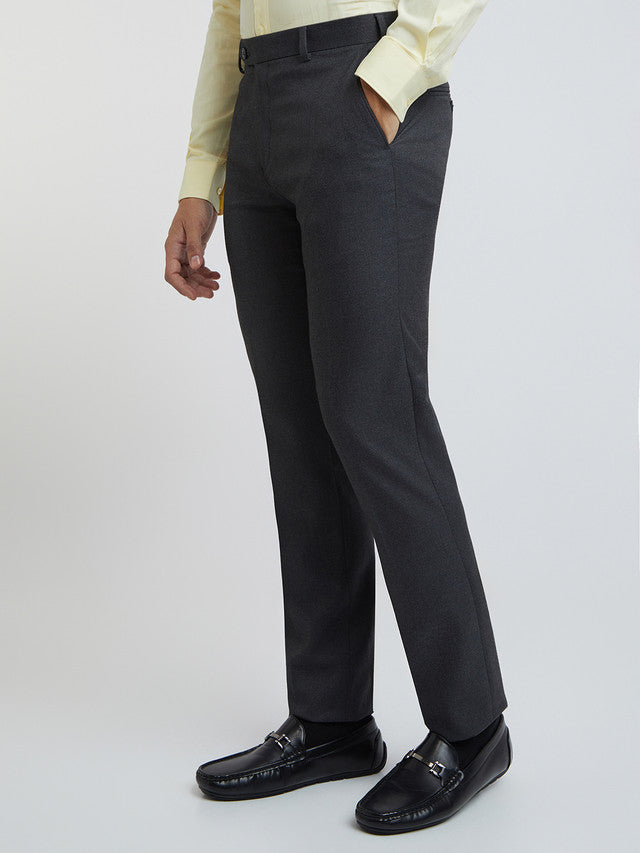 Men Slim Fit Brown Trouser