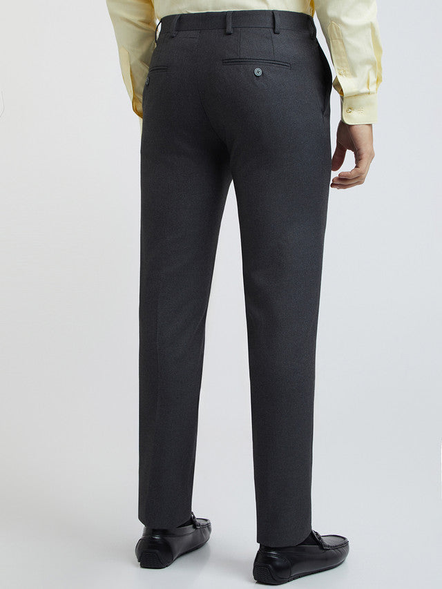 Men Slim Fit Brown Trouser