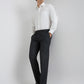 Men Slim Fit Blue Trouser