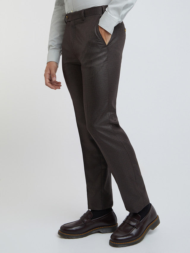 Men Contemporary Fit Blue Trouser