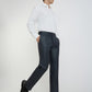 Raymond Men Blue Structure Slim Fit Polyester Trouser