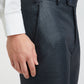 Raymond Men Blue Structure Slim Fit Polyester Trouser