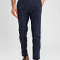 Raymond Blue Structure Slim Fit Polyester Blend Trouser