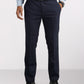 Raymond Blue Solid Slim Fit Polyester Blend Trouser