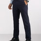 Raymond Blue Solid Slim Fit Polyester Blend Trouser