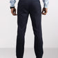 Raymond Blue Solid Slim Fit Polyester Blend Trouser