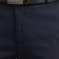 Raymond Blue Solid Slim Fit Polyester Blend Trouser