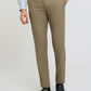 Raymond Men Grey Slim Fit Structure Polyester Trousers