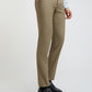 Raymond Men Grey Slim Fit Structure Polyester Trousers