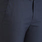 Raymond Men Blue Checks Slim Fit Polyester Blend Trouser