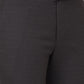 Raymond Brown Solid Slim Fit Polyester Blend Trouser