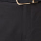 Raymond Black Solid Slim Fit Polyester Blend Trouser