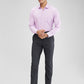 Raymond Grey Checks Slim Fit Polyester Blend Trouser