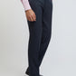 Raymond Men Blue Structure Slim Fit Polyester Blend Trouser
