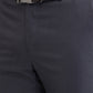 Raymond Grey Structure Slim Fit Polyester Blend Trouser