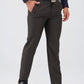 Raymond Brown Structure Slim Fit Polyester Blend Trouser