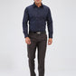 Raymond Brown Structure Slim Fit Polyester Blend Trouser