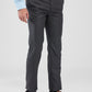 Raymond Grey Structure Slim Fit Polyester Blend Trouser