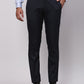 Raymond Blue Solid Slim Fit Polyester Blend Trouser