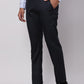 Raymond Blue Solid Slim Fit Polyester Blend Trouser