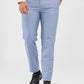 Raymond Blue Checks Slim Fit Polyester Blend Trouser