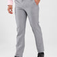 Raymond Grey Checks Slim Fit Polyester Blend Trouser