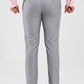 Raymond Grey Checks Slim Fit Polyester Blend Trouser