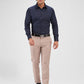 Raymond Brown Checks Slim Fit Polyester Blend Trouser