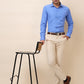 Raymond Men Khaki Slim Fit Checks Trouser