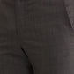 Raymond Brown Checks Slim Fit Polyester Blend Trouser