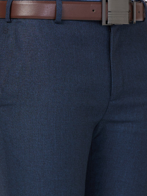 Raymond Men Blue Slim Fit Solid Trouser – MyRaymond