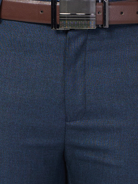 Raymond Men Blue Slim Fit Solid Trouser – MyRaymond