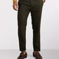 Raymond Green Solid Slim Fit Polyester Blend Trouser