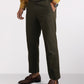 Raymond Green Solid Slim Fit Polyester Blend Trouser