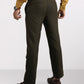 Raymond Green Solid Slim Fit Polyester Blend Trouser