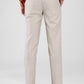 Raymond Brown Checks Slim Fit Polyester Blend Trouser