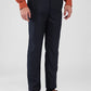 Raymond Blue Stripe Slim Fit Polyester Blend Trouser