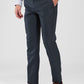 Raymond Blue Structure Slim Fit Polyester Blend Trouser