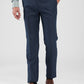 Raymond Blue Structure Slim Fit Polyester Blend Trouser