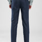 Raymond Blue Structure Slim Fit Polyester Blend Trouser