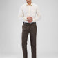 Raymond Brown Structure Slim Fit Polyester Blend Trouser