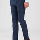 Raymond Blue Checks Slim Fit Polyester Blend Trouser