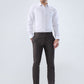 Raymond Men Brown Slim Fit Checks Trouser
