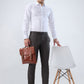 Raymond Men Brown Slim Fit Checks Trouser