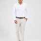 Raymond Grey Structure Slim Fit Polyester Blend Trouser