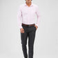 Raymond Grey Structure Slim Fit Polyester Blend Trouser